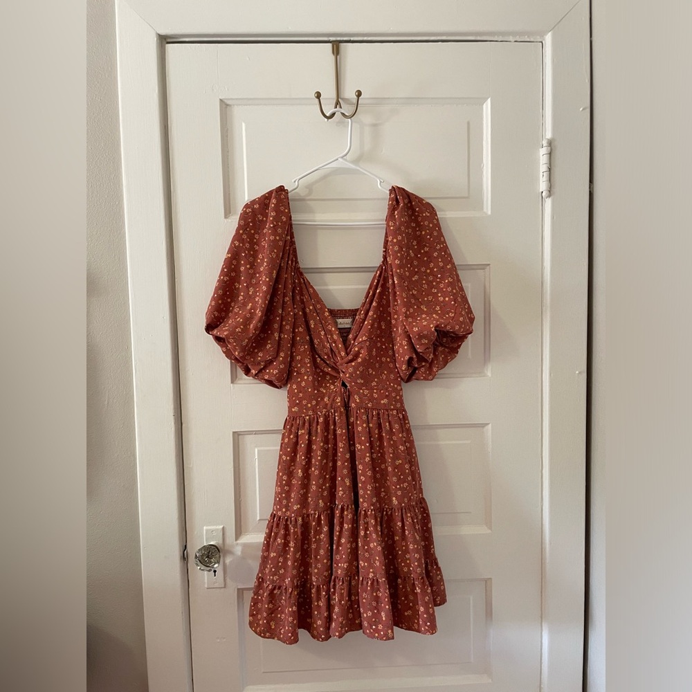 Altar’d State puff sleeve above knee mini dresses